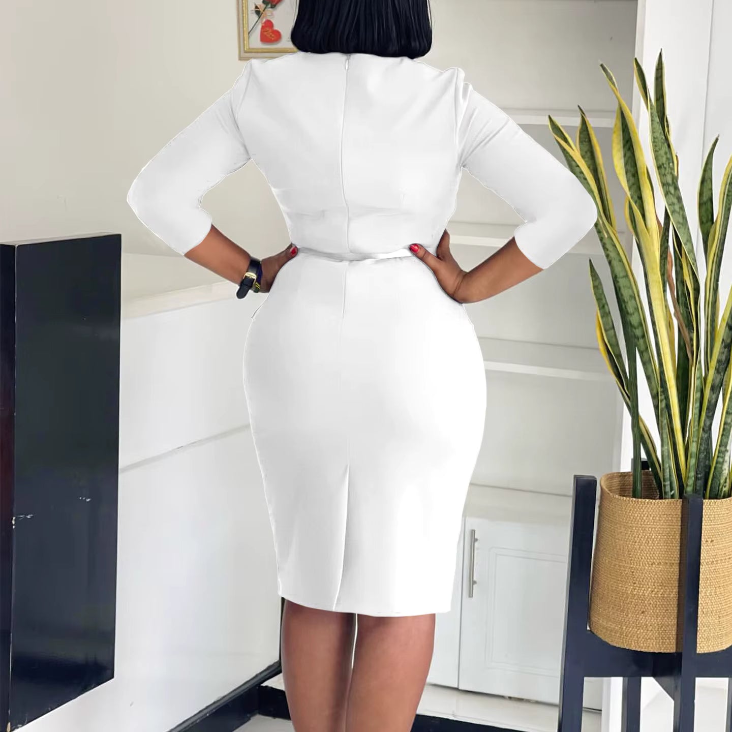 Tailored Fit Pencil Skirt Dress