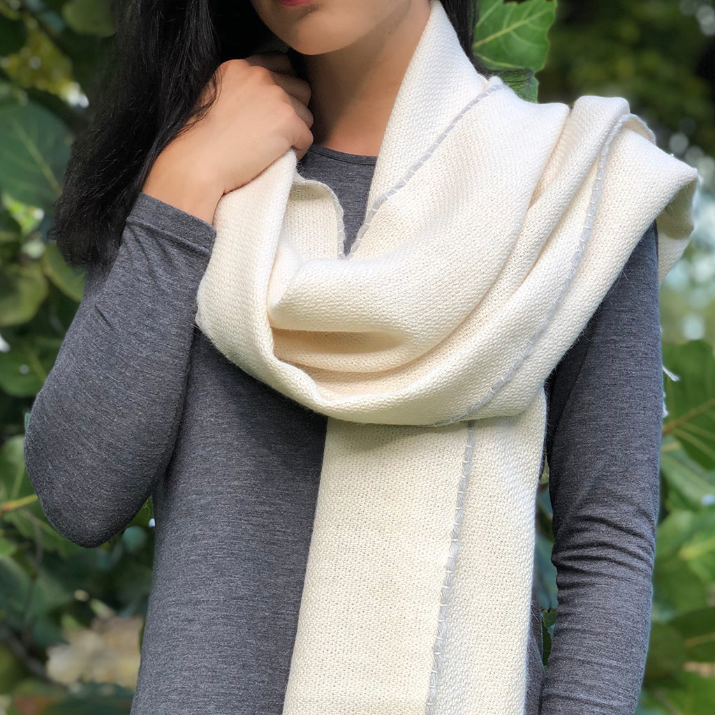 Baby Alpaca Scarf Andes Snow